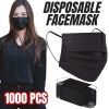 1000pc 3-Ply Disposable Face Mask Non Medical Surgical Cover Mouth Nose BULK