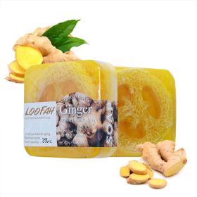 Transparent Handmade Plant Essential Oil Soap (Option: Luffa Ginger With Label)