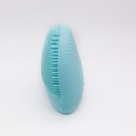 Rechargeable Electric Facial Brush Silicone Gel Cleansing System (Option: Rechargeable Blue-English Packaging)