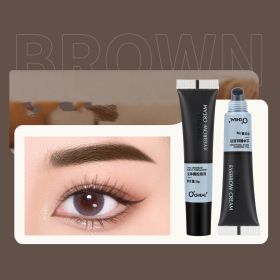 Tear And Pull Brow Cream Semi-permanent Eyebrow Cream Durable Waterproof And Sweatproof (Option: 10G-02 Dark Brown)