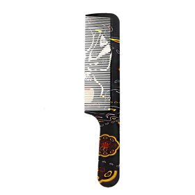 Japanese Style Graffiti Hairdressing Flat Comb (Option: Style129)